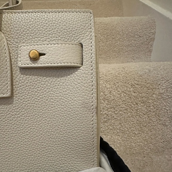 NWT Saint Laurent Sac du Jour Small in Sea Salt - Picture 9 of 9